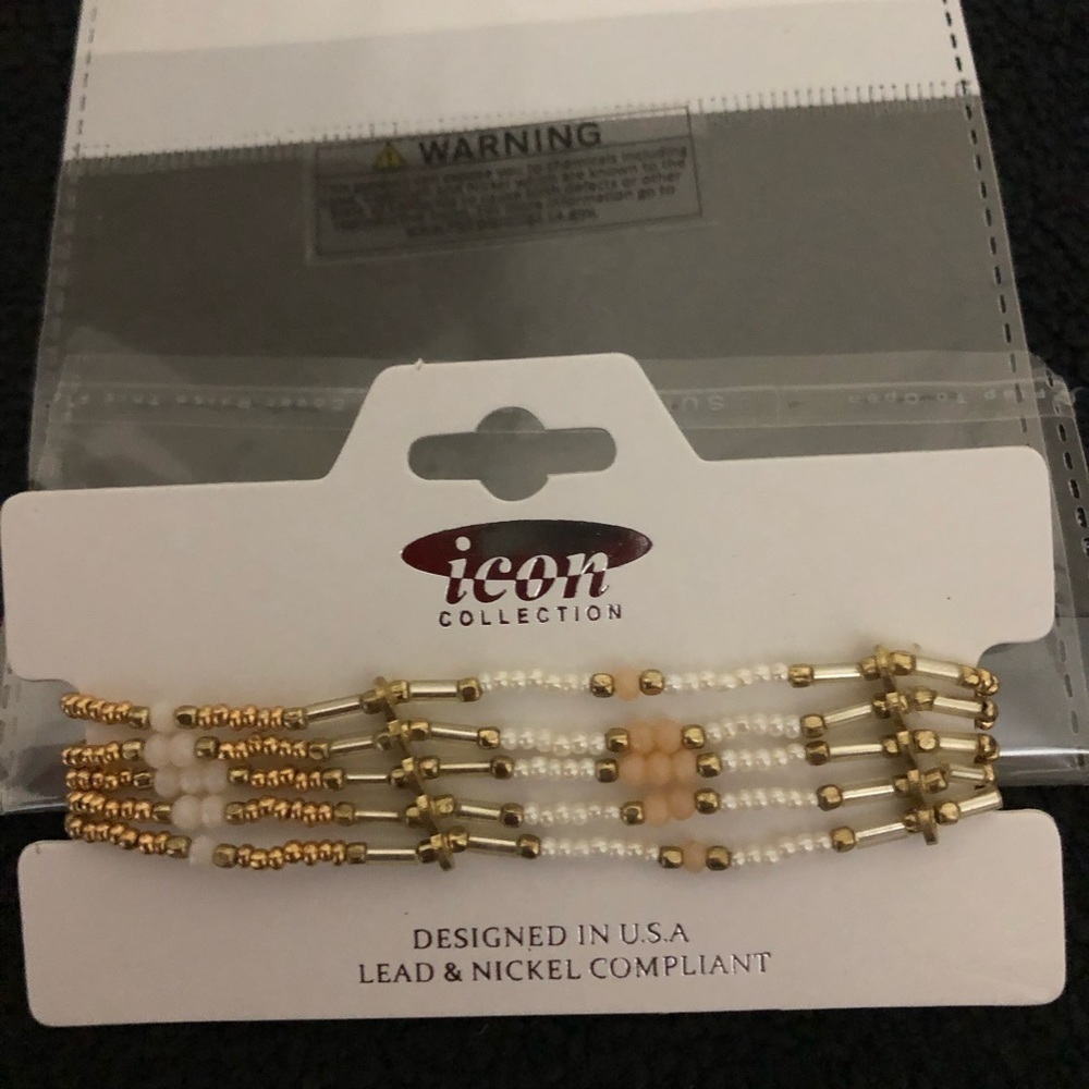 Seed Bead Multi-Strand Stretch Bracelet